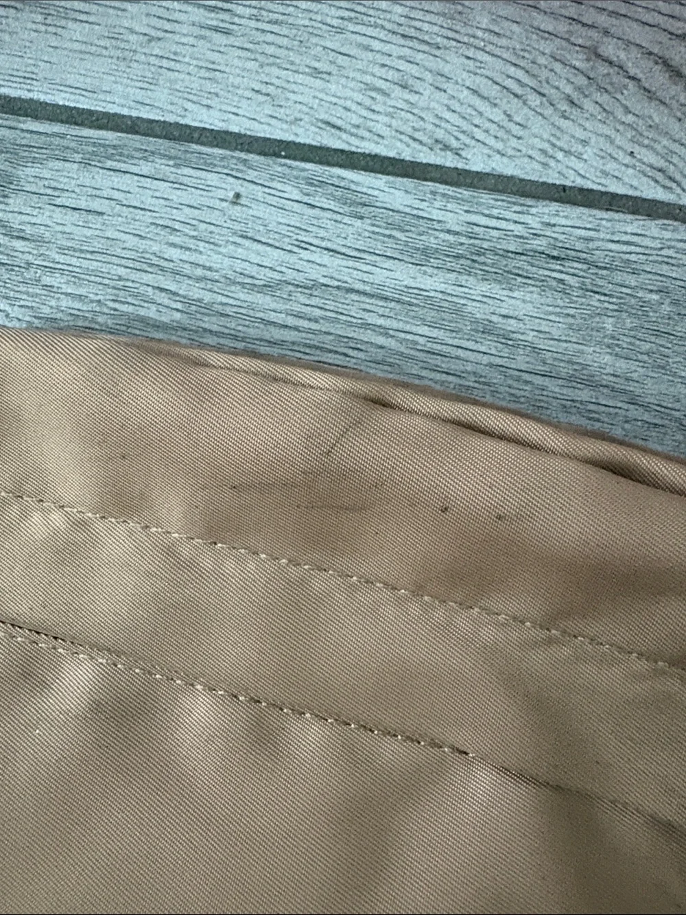 Neutral Tan Crossbody Belt Bag with Pink Strap